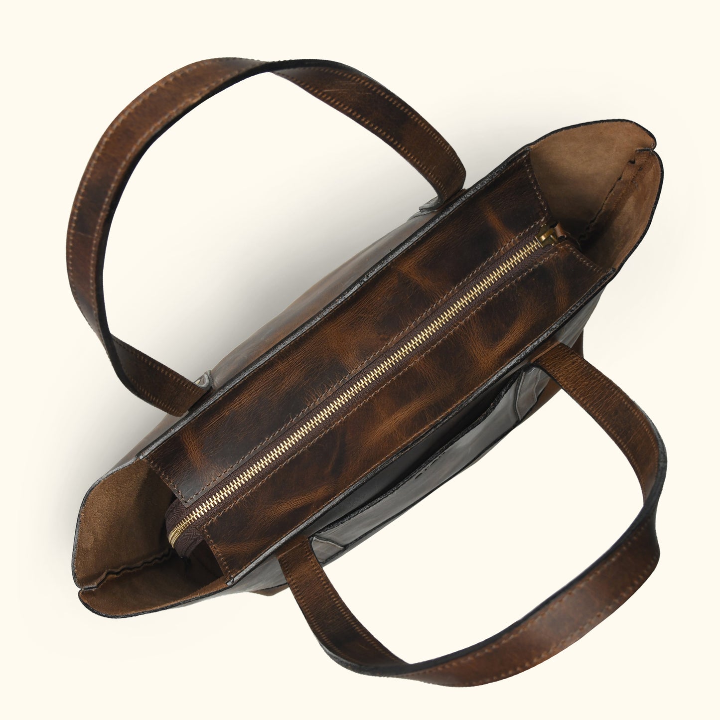 Vivian Zip Leather Tote