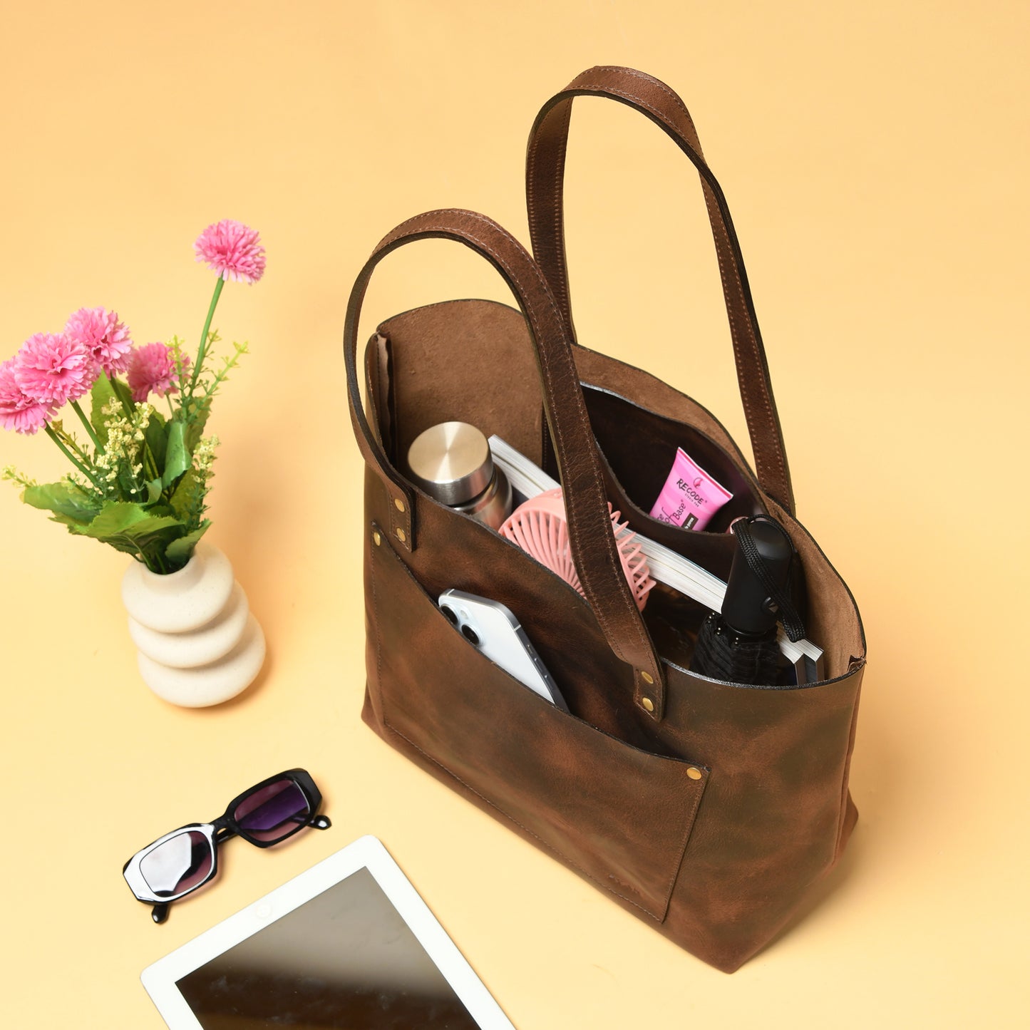 Madeline Leather Tote