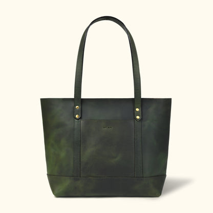 Vivian Zip Leather Tote