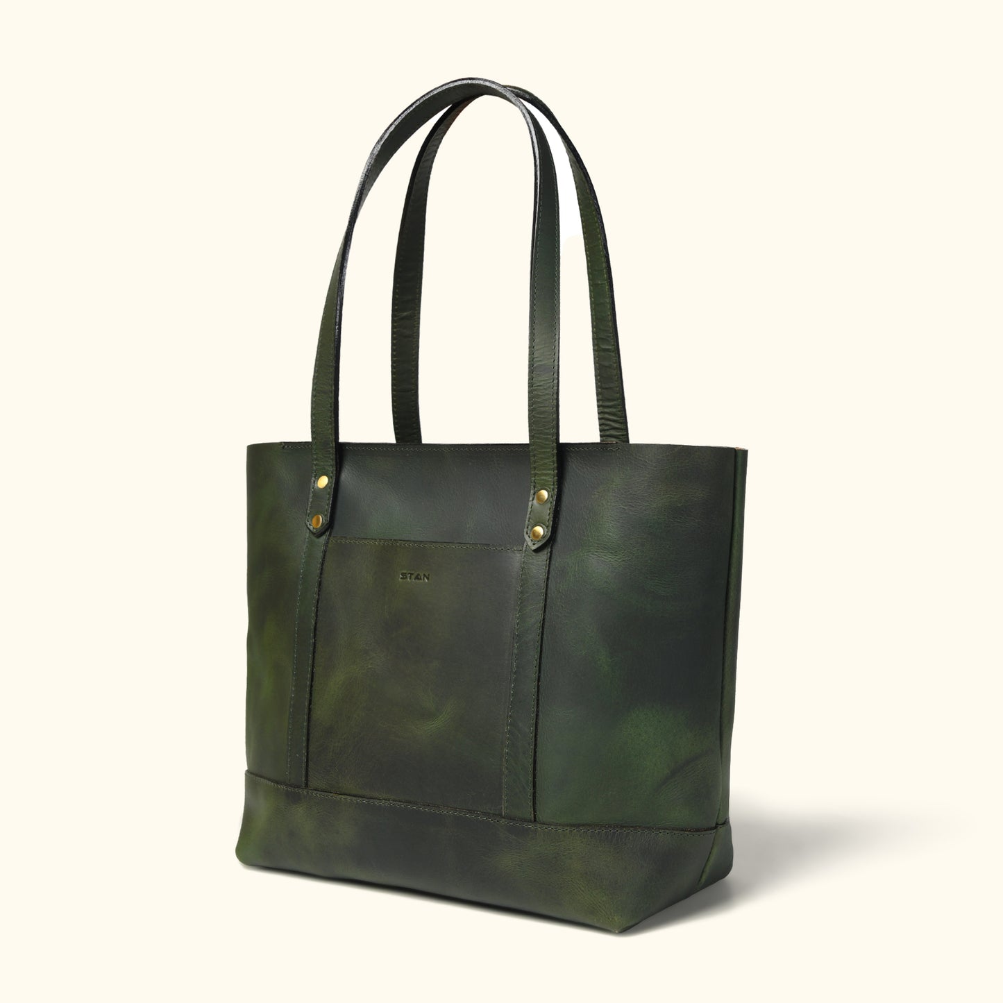 Vivian Zip Leather Tote