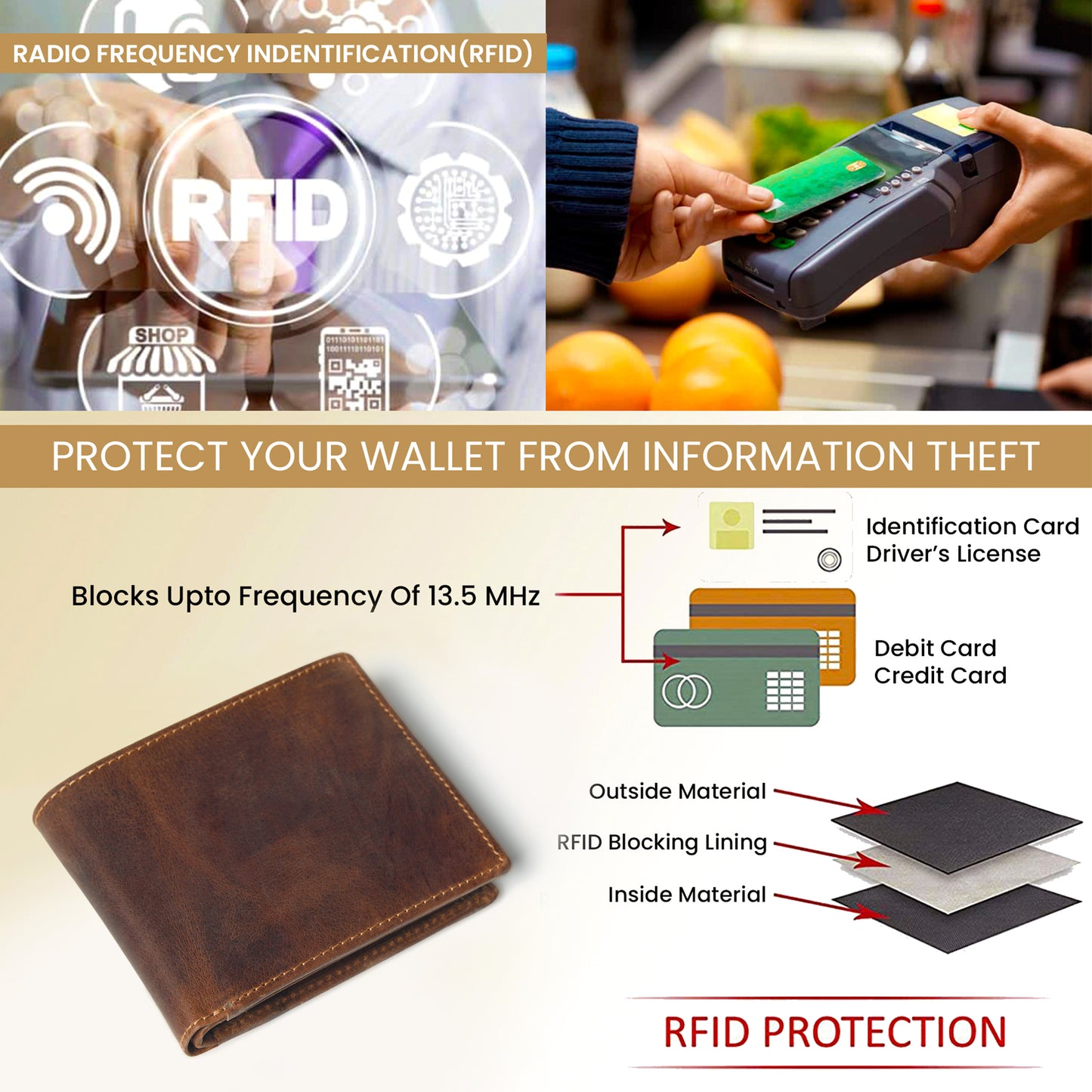 Striker Bifold Leather Wallet