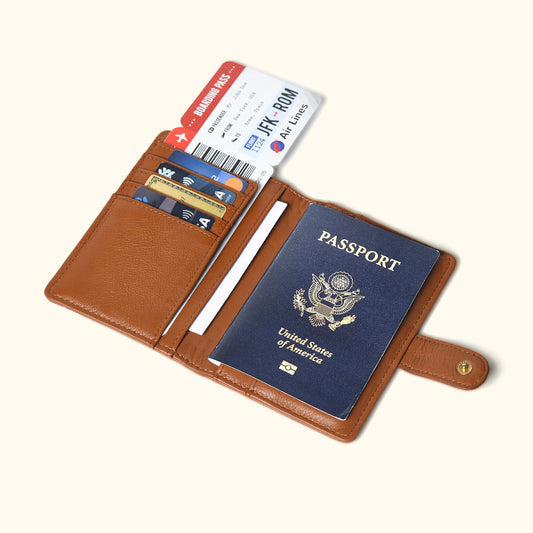 Aero Leather Passport Holder