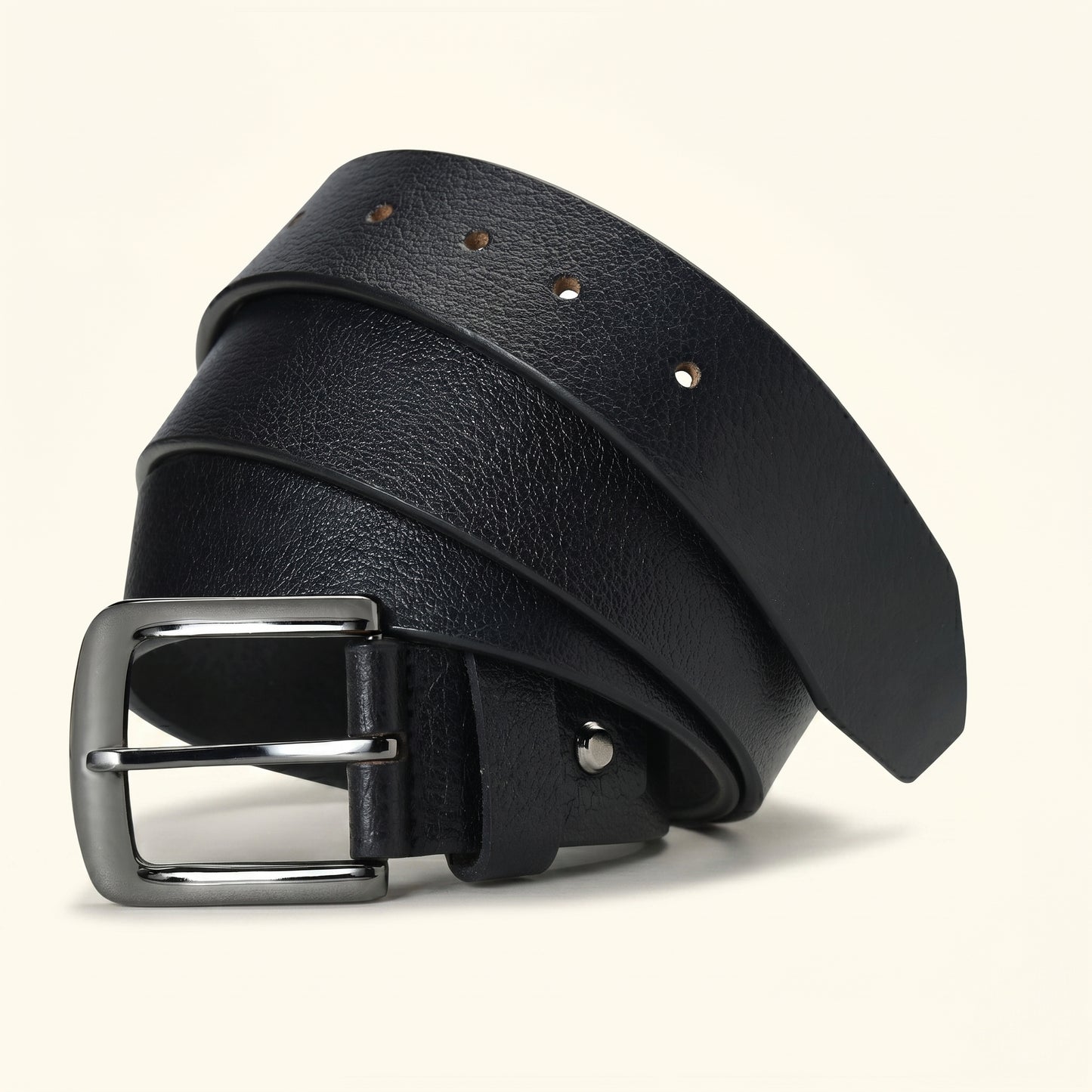 Barrett Men's Full Grain Milled Leather Belt Hero Black