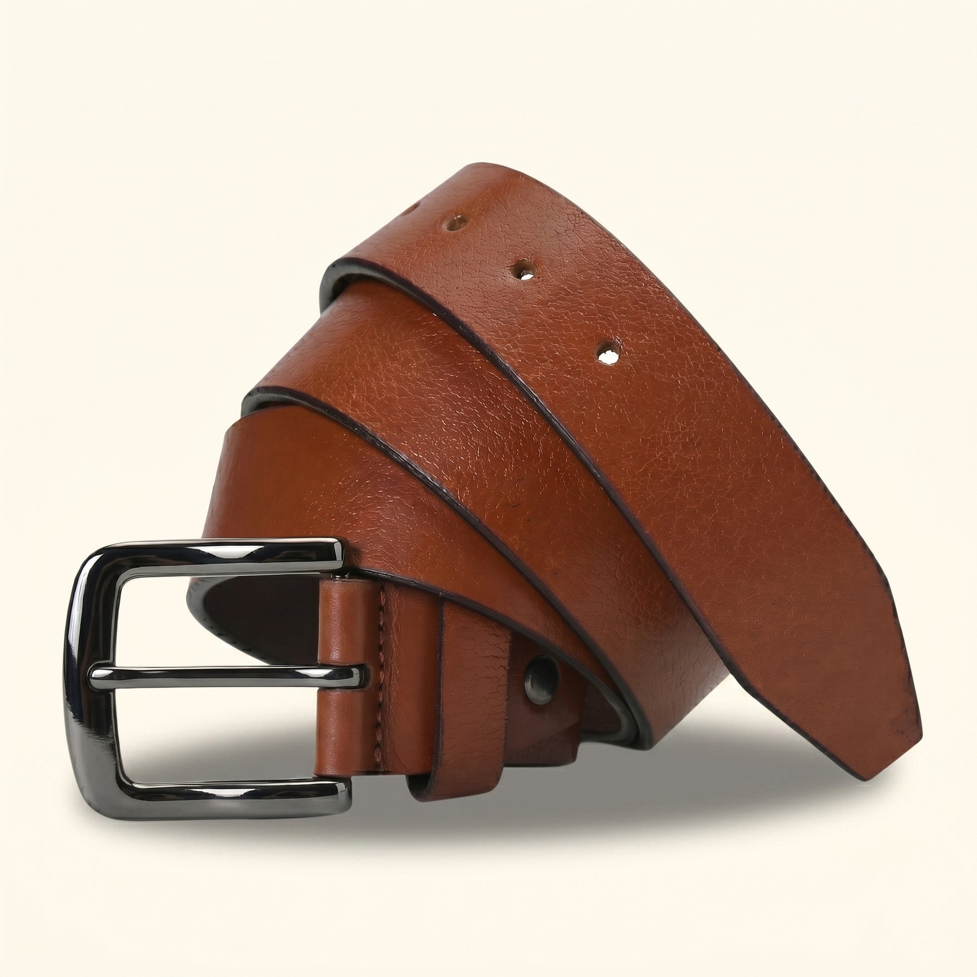 Barrett Men's Full Grain Milled Leather Belt Hero Tan