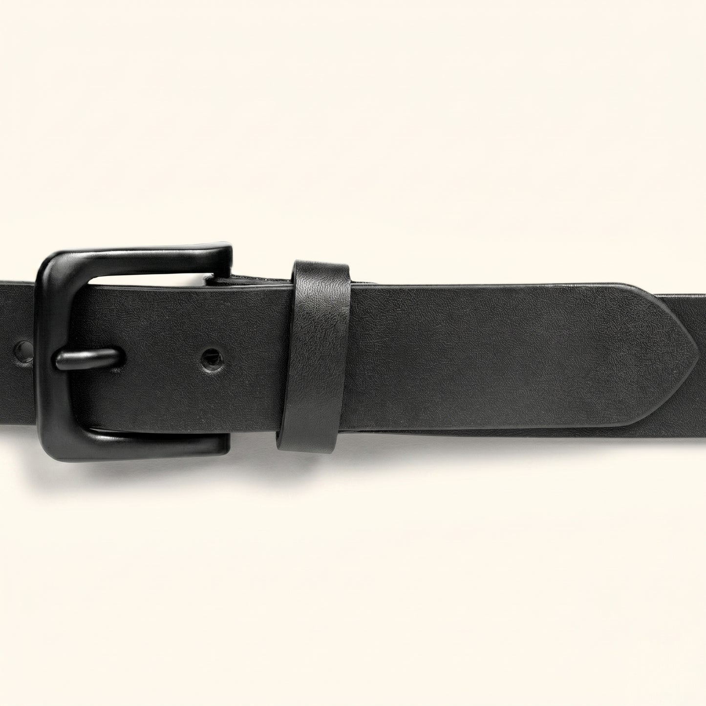 Corbin Men's Full Grain  Leather Belt Buckle Black