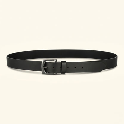 Corbin Men's Full Grain  Leather Belt full Circle Black