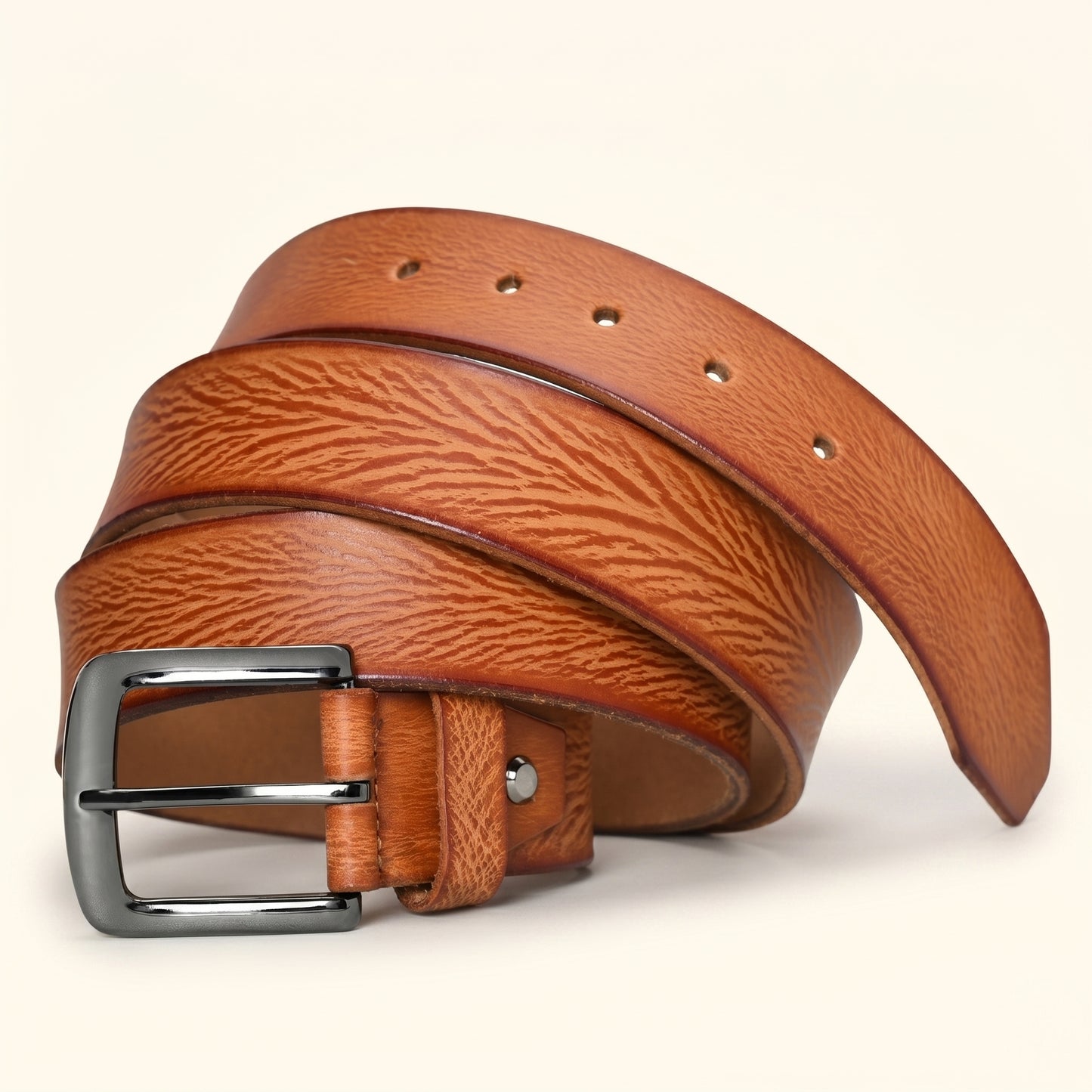 Weston Men's Full Grain Leather Belt Hero Cognac