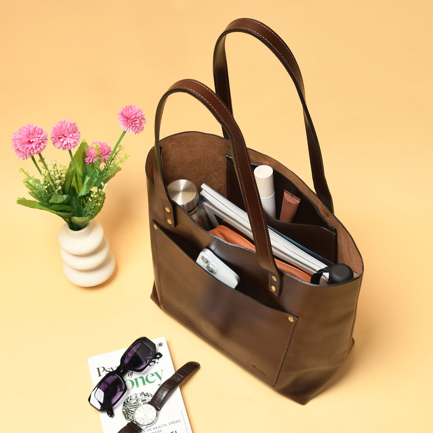 Madeline Leather Tote